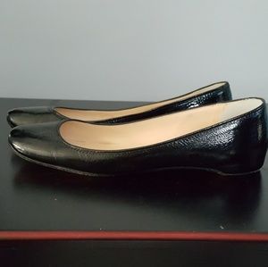 Christian Louboutin black leather flats